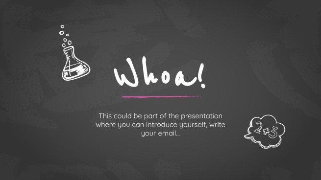 Arrière-plan simple de tableau noir Modèles de présentation