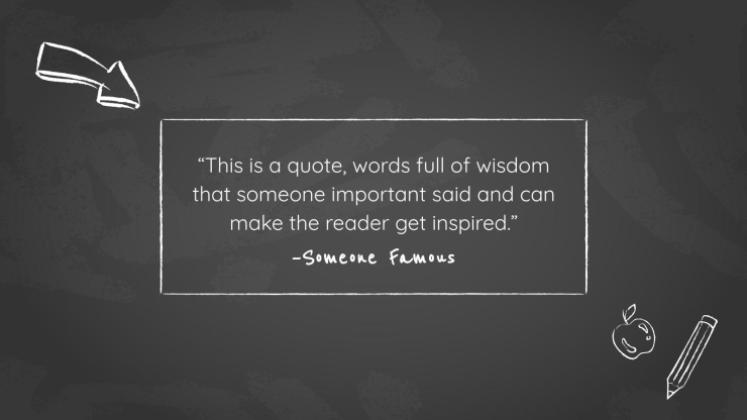 Arrière-plan simple de tableau noir Modèles de présentation