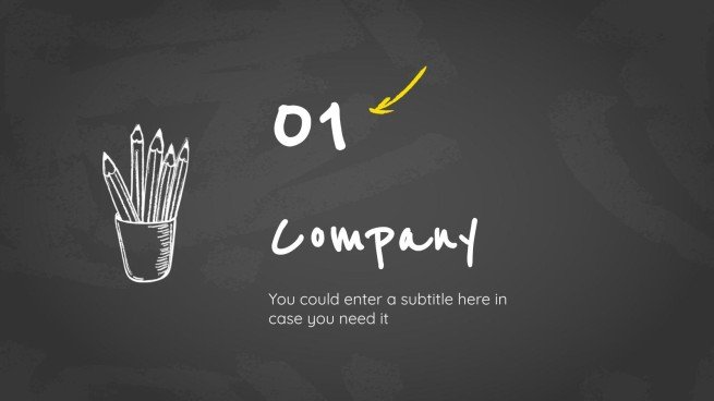 Arrière-plan simple de tableau noir Modèles de présentation