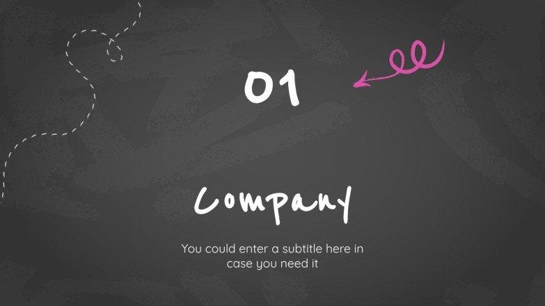 Arrière-plan simple de tableau noir Modèles de présentation