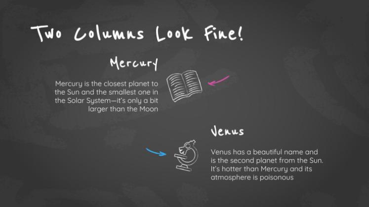 Arrière-plan simple de tableau noir Modèles de présentation