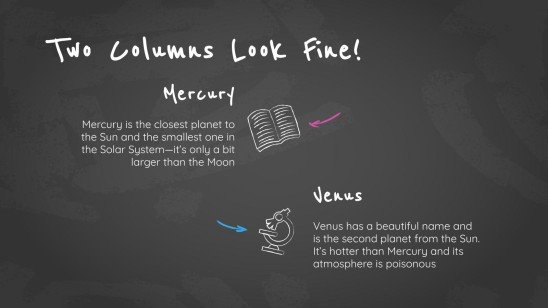 Arrière-plan simple de tableau noir Modèles de présentation