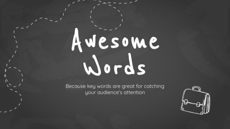 Arrière-plan simple de tableau noir Modèles de présentation