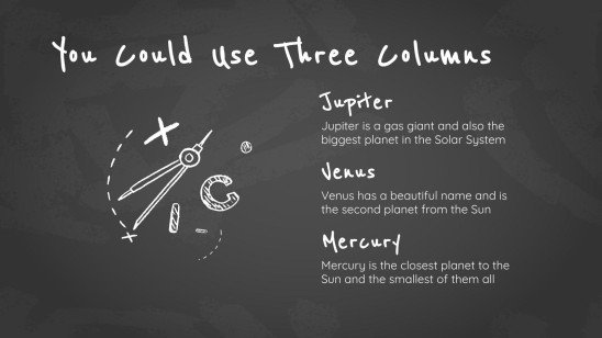 Arrière-plan simple de tableau noir Modèles de présentation