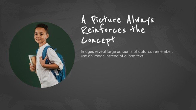 Arrière-plan simple de tableau noir Modèles de présentation