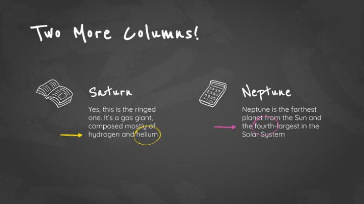 Arrière-plan simple de tableau noir Modèles de présentation