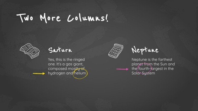 Arrière-plan simple de tableau noir Modèles de présentation