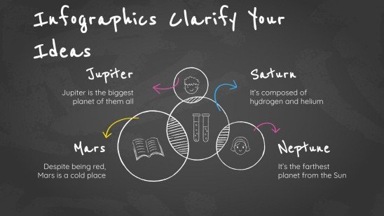Arrière-plan simple de tableau noir Modèles de présentation