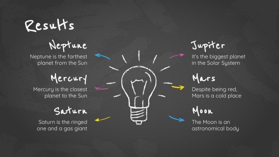 Arrière-plan simple de tableau noir Modèles de présentation
