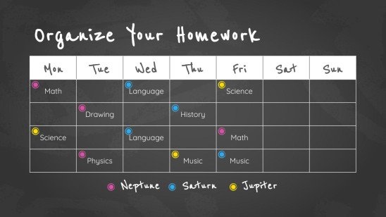 Arrière-plan simple de tableau noir Modèles de présentation