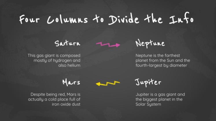 Arrière-plan simple de tableau noir Modèles de présentation