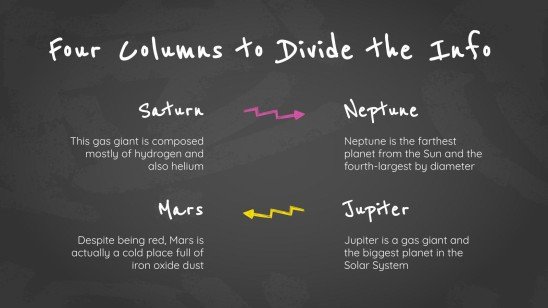 Arrière-plan simple de tableau noir Modèles de présentation