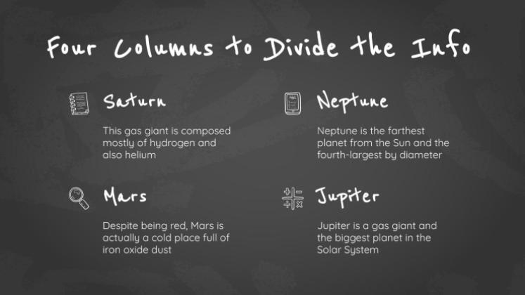 Arrière-plan simple de tableau noir Modèles de présentation