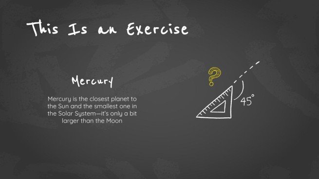 Arrière-plan simple de tableau noir Modèles de présentation