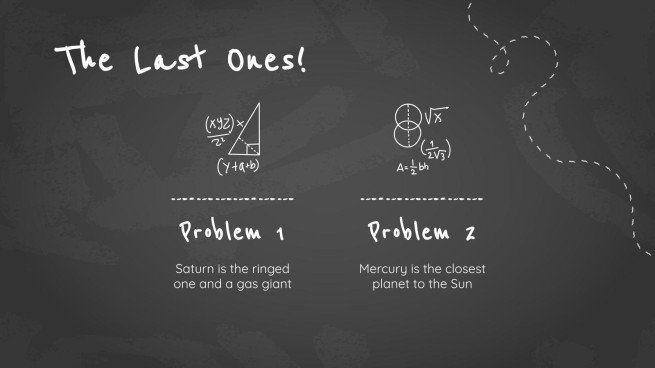 Arrière-plan simple de tableau noir Modèles de présentation