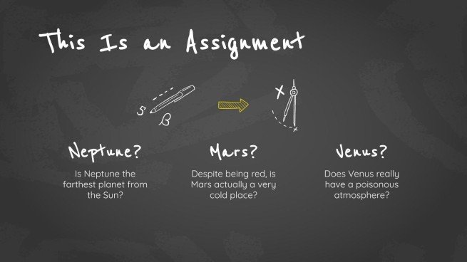 Arrière-plan simple de tableau noir Modèles de présentation