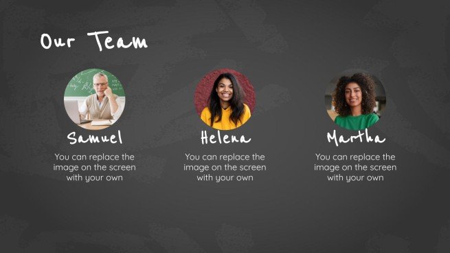 Arrière-plan simple de tableau noir Modèles de présentation