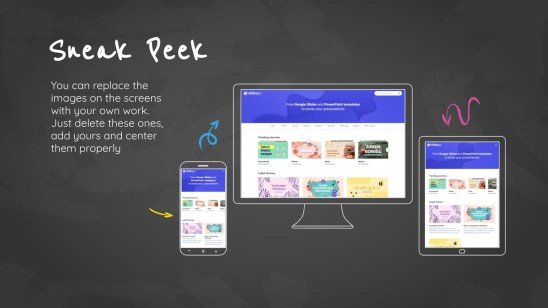 Arrière-plan simple de tableau noir Modèles de présentation