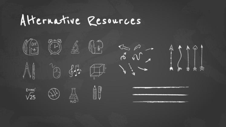 Arrière-plan simple de tableau noir Modèles de présentation