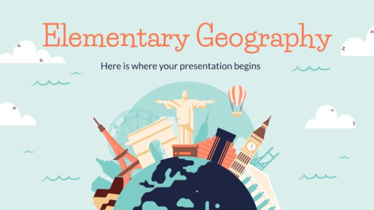 Cours de géographie pour la primaire Modèles de présentation