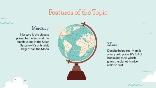 Cours de géographie pour la primaire Modèles de présentation