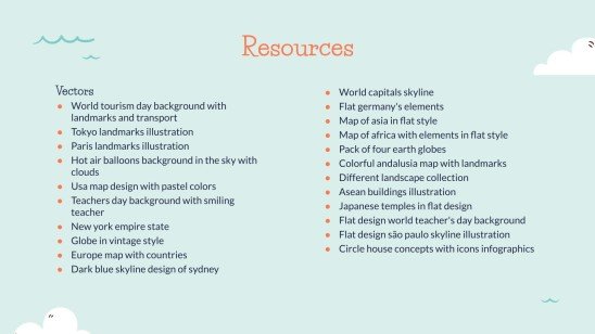 Cours de géographie pour la primaire Modèles de présentation