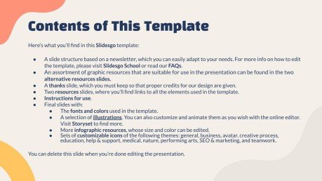 교사 뉴스레터 프레젠테이션 템플릿