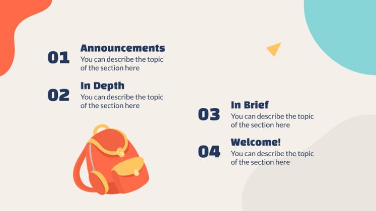 교사 뉴스레터 프레젠테이션 템플릿