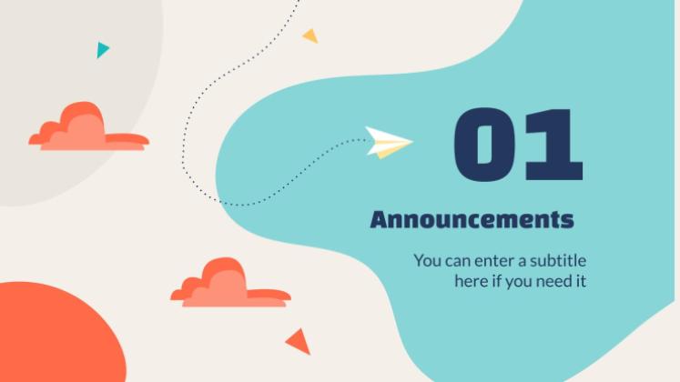 교사 뉴스레터 프레젠테이션 템플릿