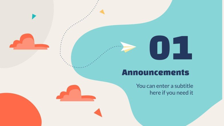 교사 뉴스레터 프레젠테이션 템플릿