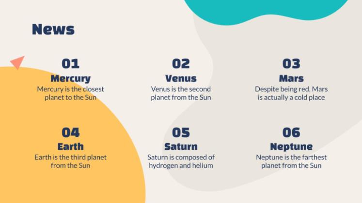 교사 뉴스레터 프레젠테이션 템플릿