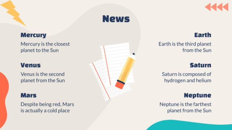 교사 뉴스레터 프레젠테이션 템플릿