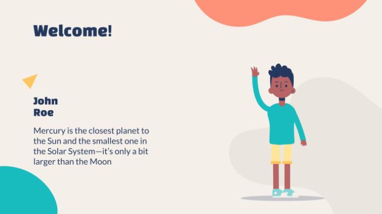 교사 뉴스레터 프레젠테이션 템플릿