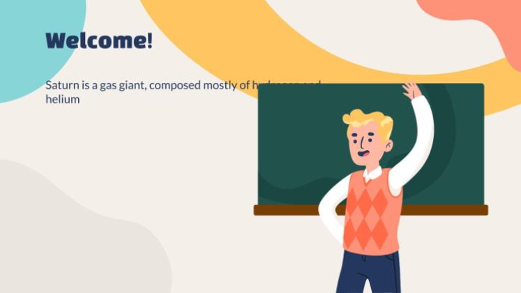 교사 뉴스레터 프레젠테이션 템플릿