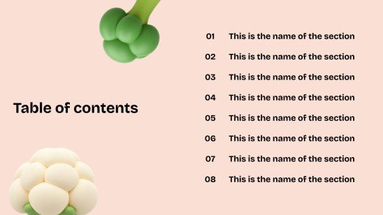 Gemüse Präsentationsvorlage