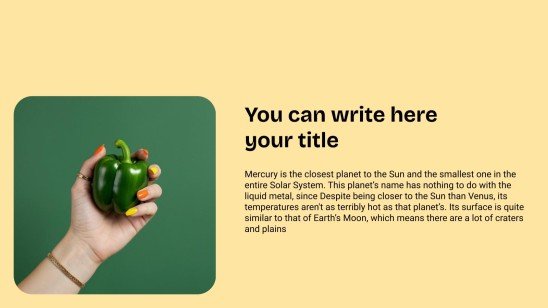 Gemüse Präsentationsvorlage