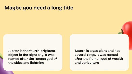 Gemüse Präsentationsvorlage