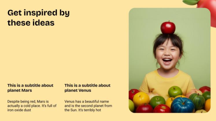 Gemüse Präsentationsvorlage