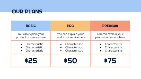 Business plan simple Modèles de présentation