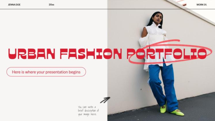 Urban Fashion Portfolio Präsentationsvorlage