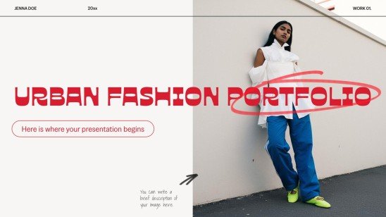 Urban Fashion Portfolio Präsentationsvorlage
