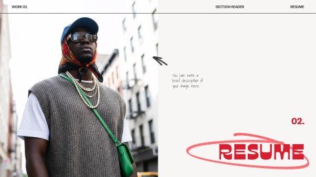 Urban Fashion Portfolio Präsentationsvorlage