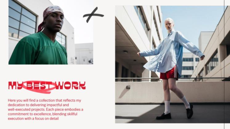 Urban Fashion Portfolio Präsentationsvorlage