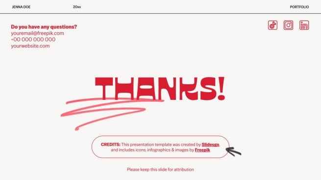 Urban Fashion Portfolio Präsentationsvorlage