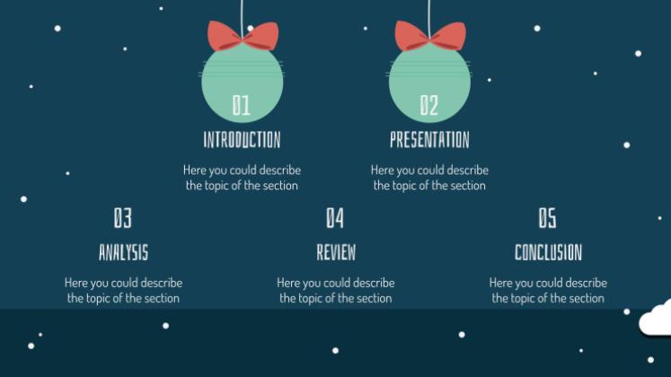 Weihnachtsgeschenke Präsentationsvorlage