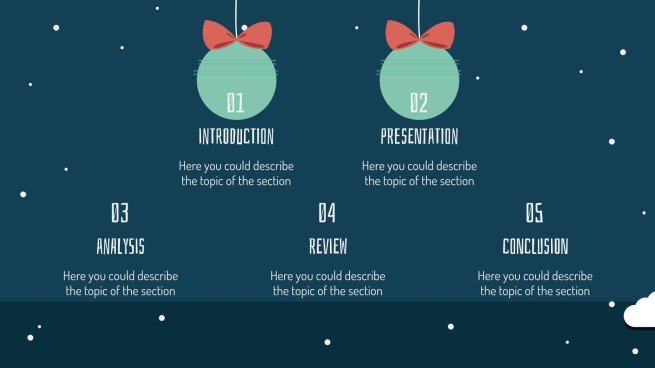 Weihnachtsgeschenke Präsentationsvorlage