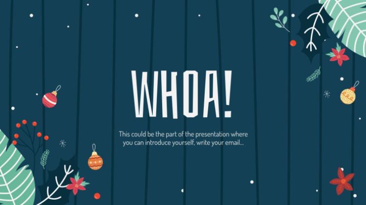 Weihnachtsgeschenke Präsentationsvorlage