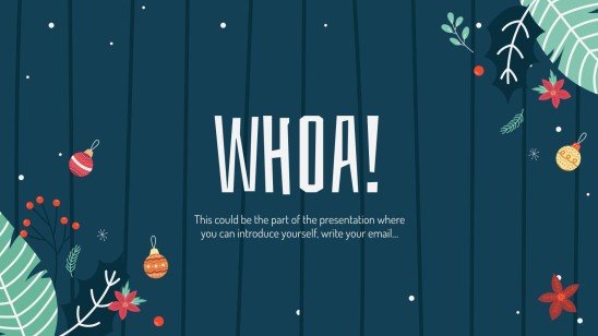 Weihnachtsgeschenke Präsentationsvorlage