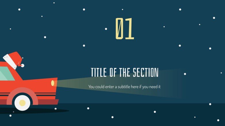 Weihnachtsgeschenke Präsentationsvorlage