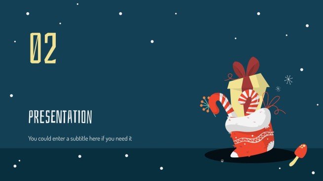 Weihnachtsgeschenke Präsentationsvorlage